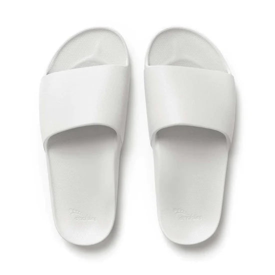 Archies Footwear - Arch Support Slides WHITE – Esme and Elodie