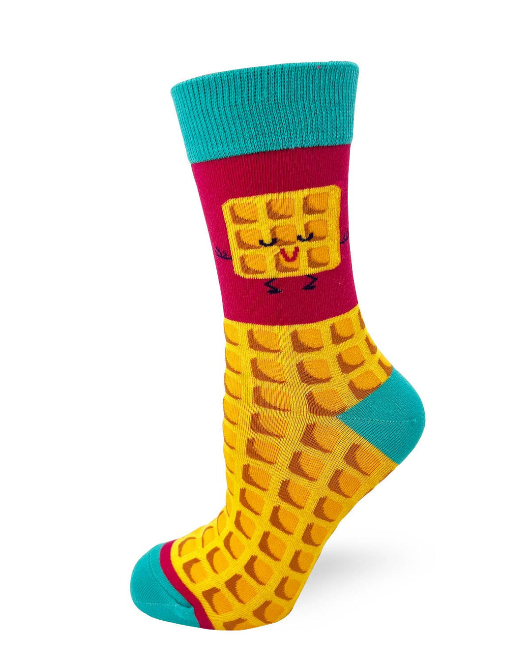 Fabdaz - Funny ladies' crew socks with saying "Don't Be a Twatwaffle"