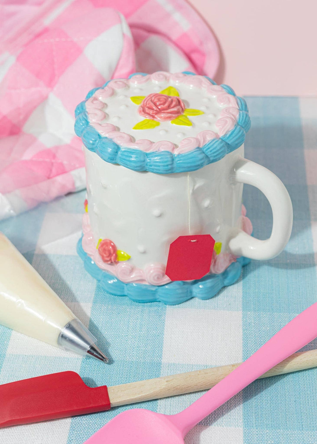 Canna Style Cake Mug with Lid