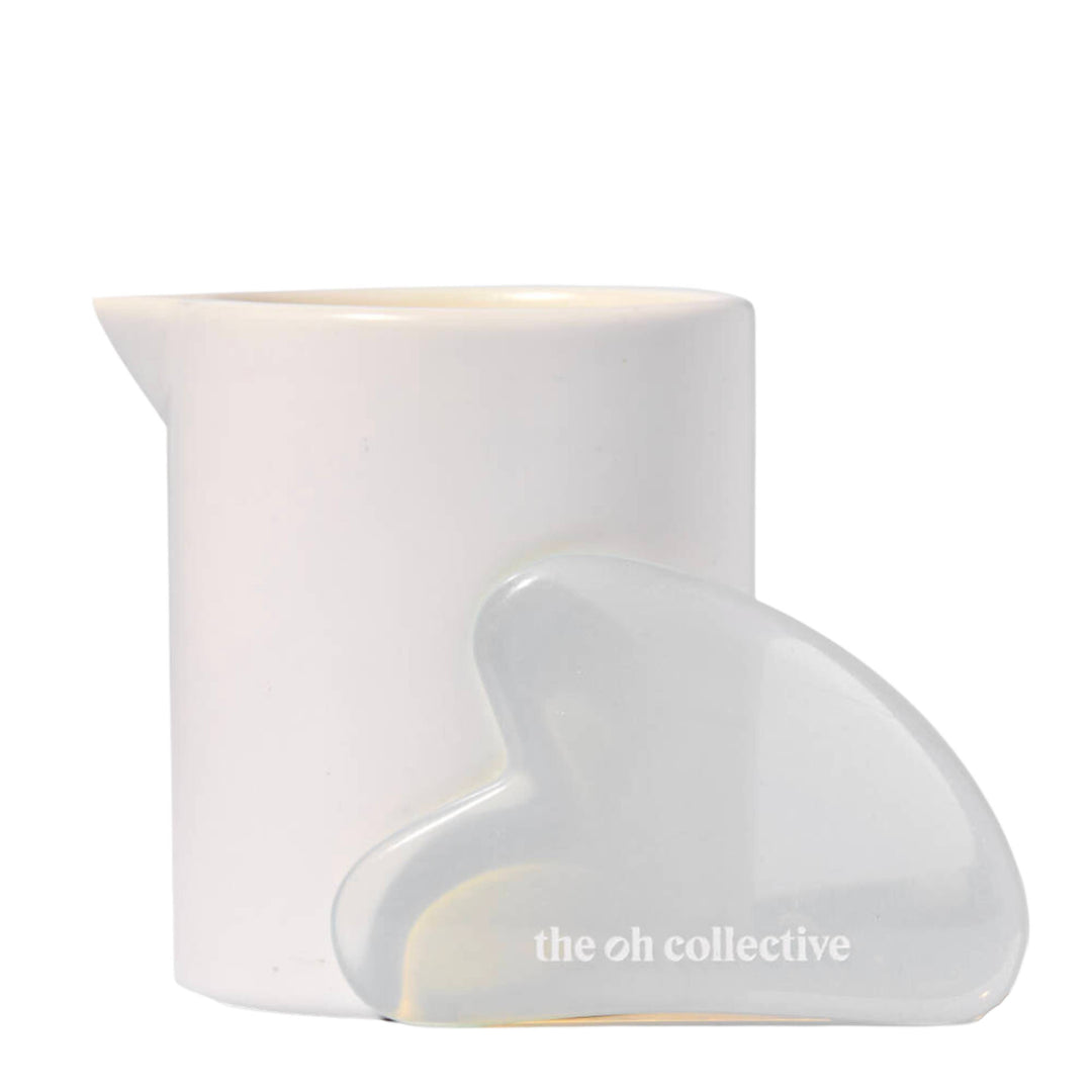 The Oh Collective - Turn Me On | 150ML Massage Candle with Gua Sha Massage Stone