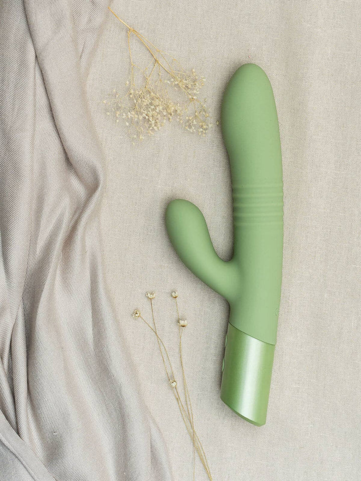 The Natural Love Company - Yarrow | Thrusting Rabbit Vibrating Dildo