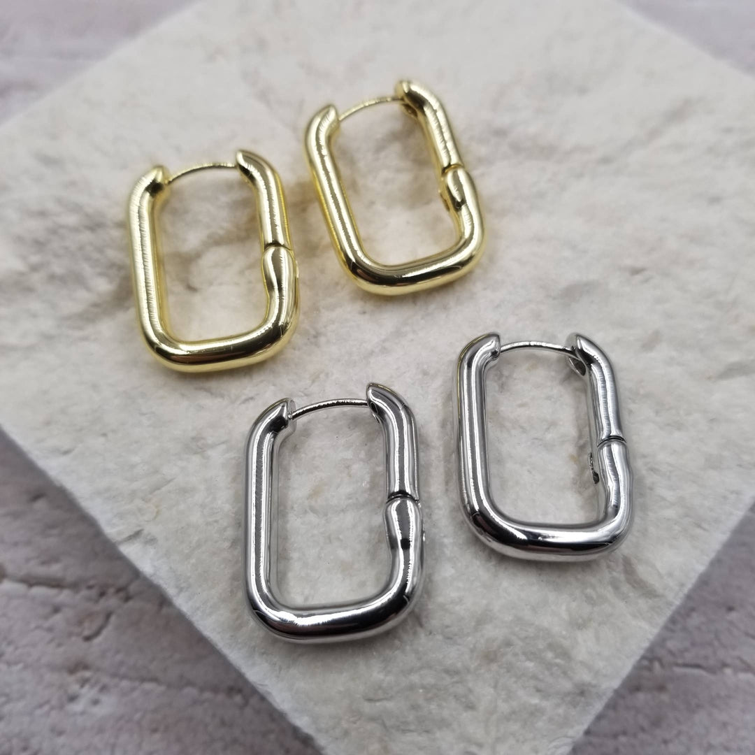 Mel Gold Hoop Earrings: Gold