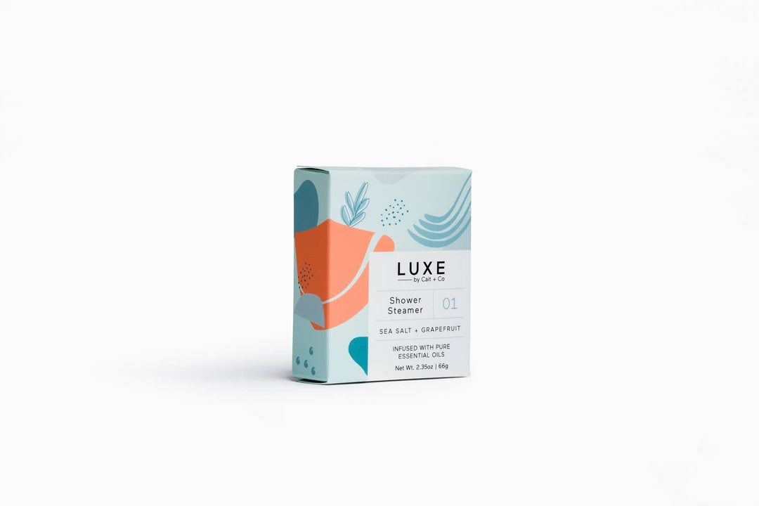 Cait + Co - Luxe Sea Salt + Grapefruit Shower Steamer Fizzy Bomb