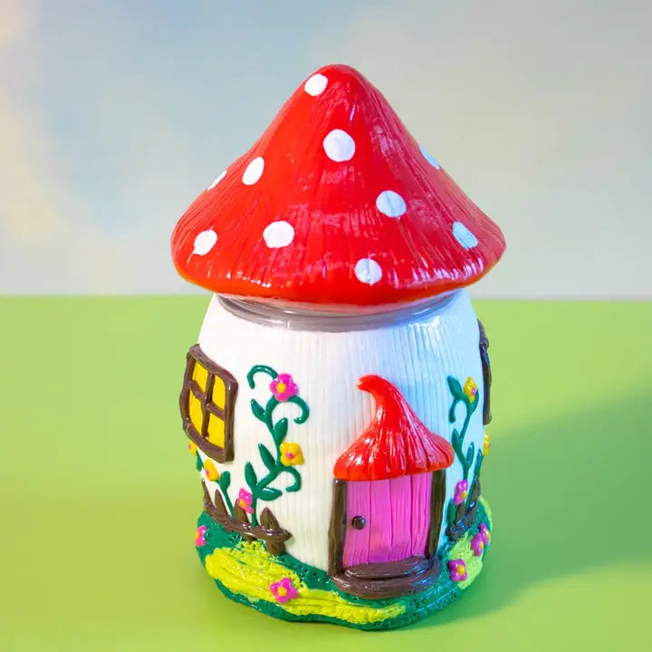 Canna Style -Mushroom House Stash Jar