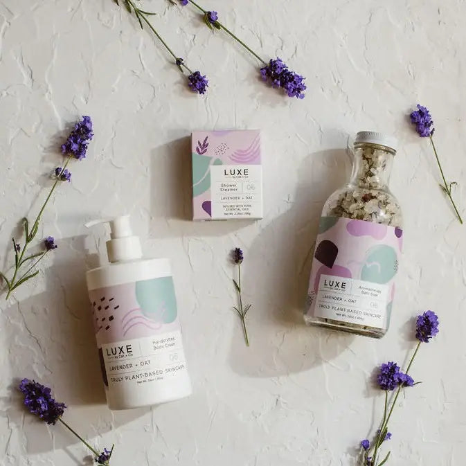 Cait + Co - Luxe Lavender + Oat Shower Steamer Fizzy Bomb