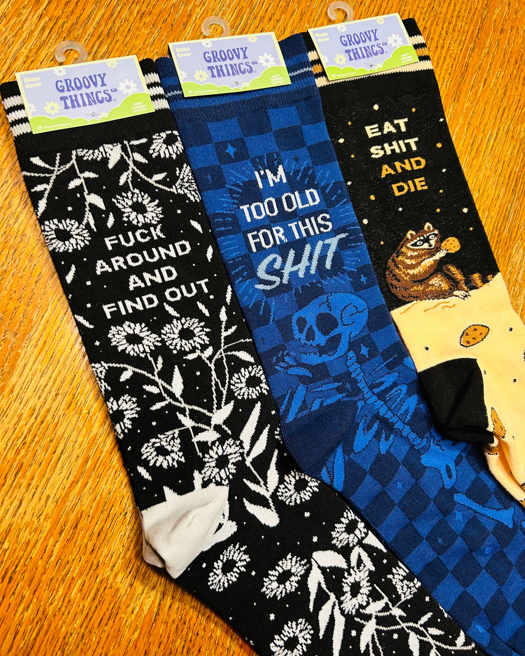 Fuck Around and Find Out Mens Crew Socks