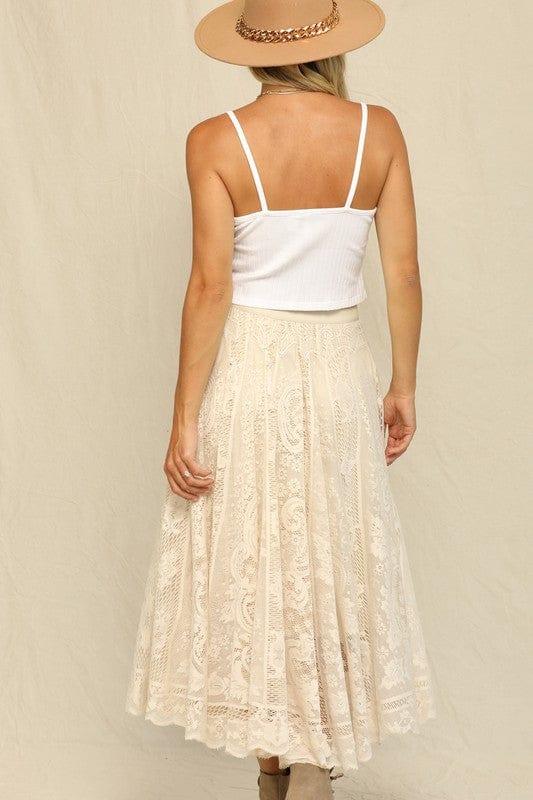 Elegant floral lace skirt – Esme and Elodie