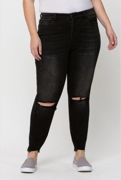 Shoreside- plus size black mom jeans – Esme and Elodie