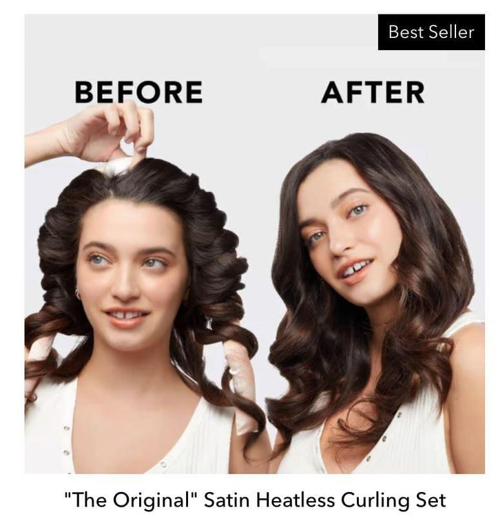 Satin Heatless Curling Set - Sunset Tie Dye - Esme and Elodie